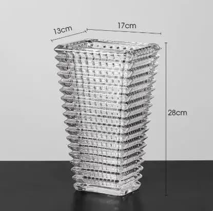 Crystal Glass Vase for Dried Flowers