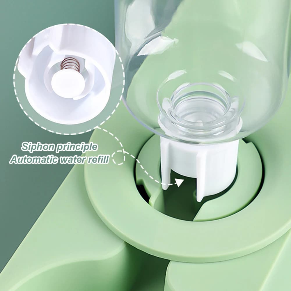 Small Animal Feeder With Water Fountain