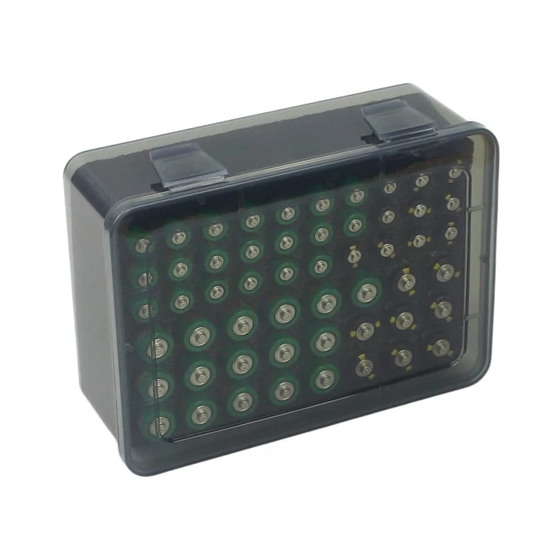 Battery Storage Organizer Holder Holds 54 AA AAA Batteries, Battery Box Case Garage Container,Home Drawer Organization Dispenser
