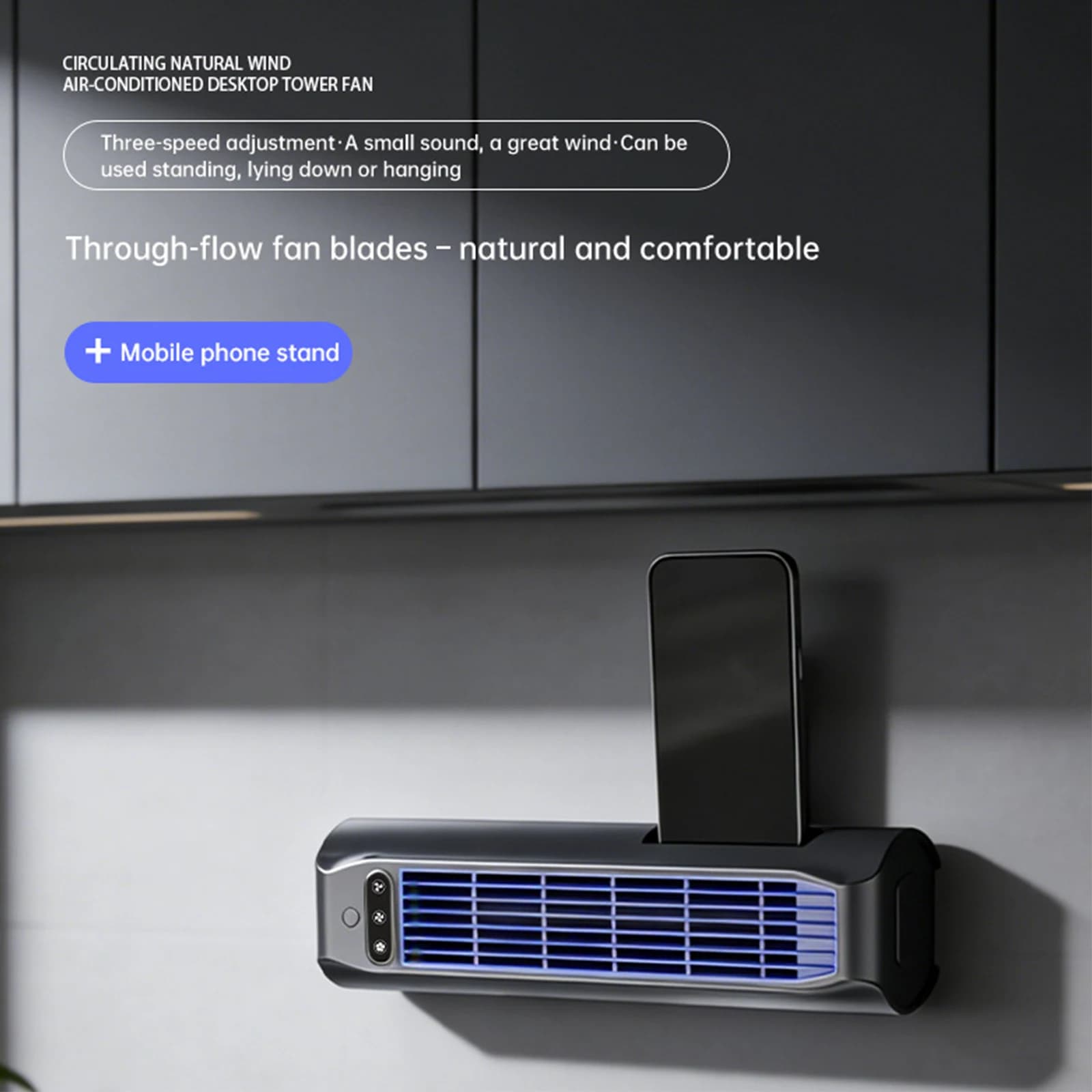 Portable Tower Fan USB Rechargeable