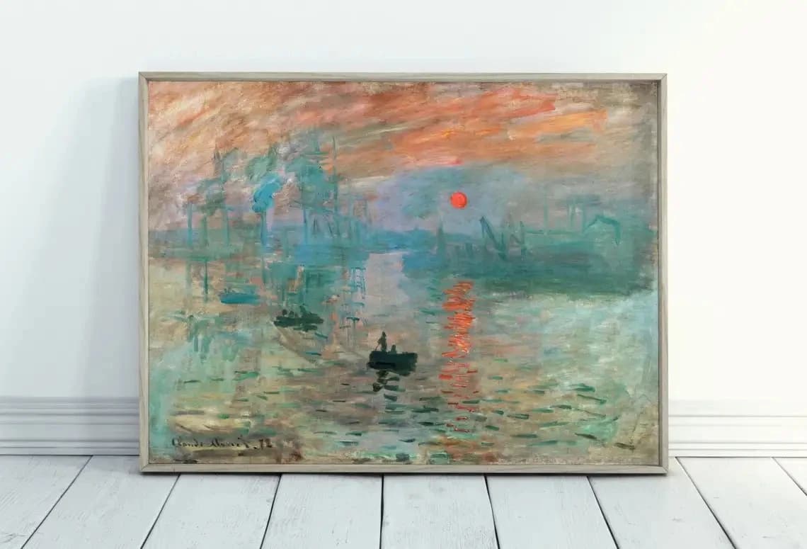 Modern Abstract Landscape Canvas Wall Art Print