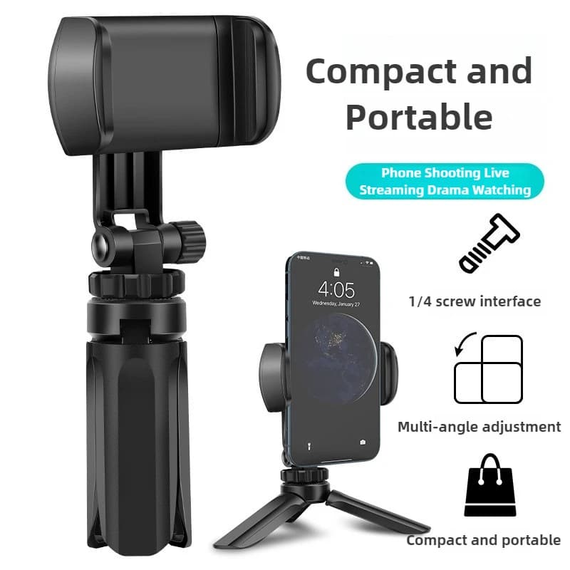 Adjustable Phone Tripod Stand Portable Foldable