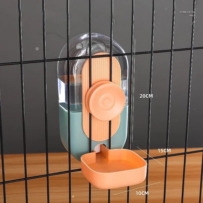 Automatic Pet Cage Feeder and Water Dispenser
