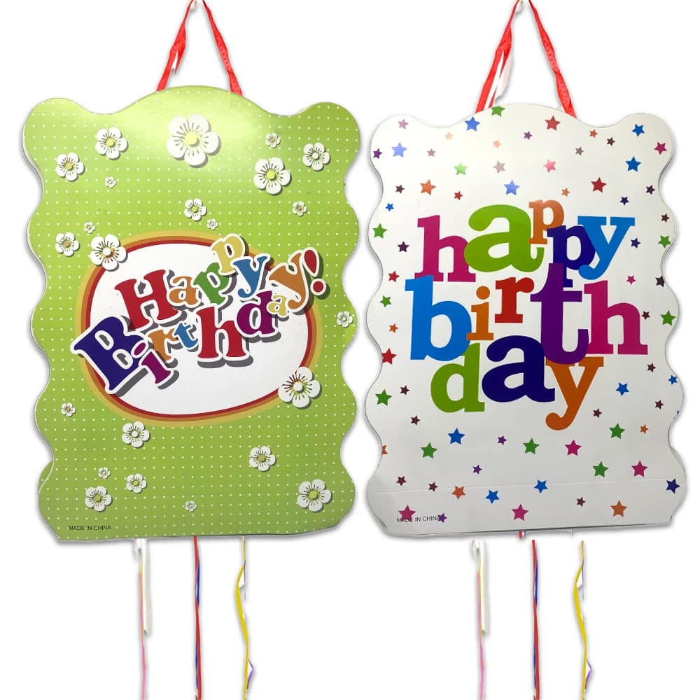 1pcs/lot Happy Birthday  Pinata Birthday Party Deco Piñata Event piñata cumpleaños infantil Girls Boys Kids Favors DIY Pinatas