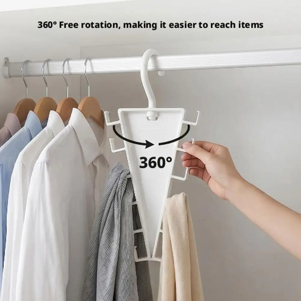 Multi-Slot Vertical Closet Organizer Hanger