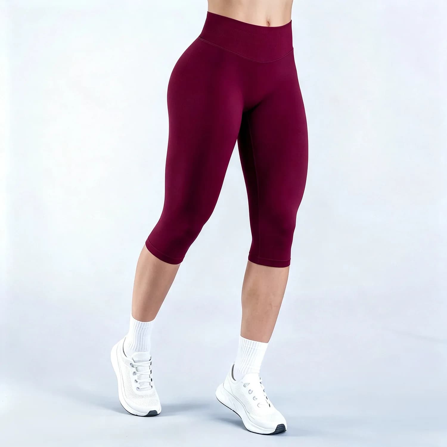 Seamless Scrunch Butt Yoga Capri Leggings