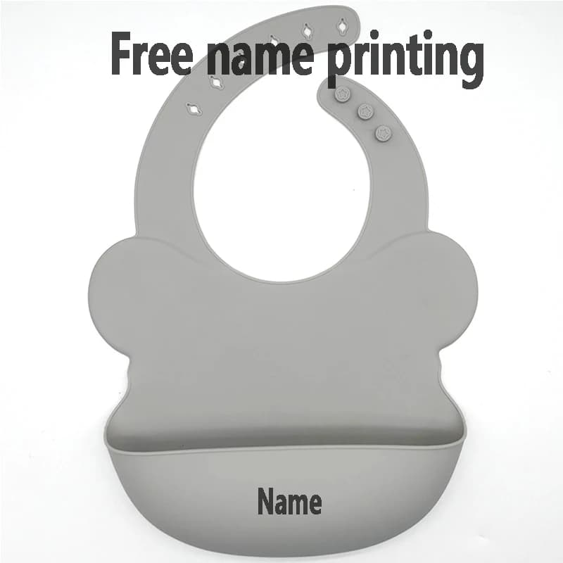 Personalized Waterproof Silicone Baby Bib