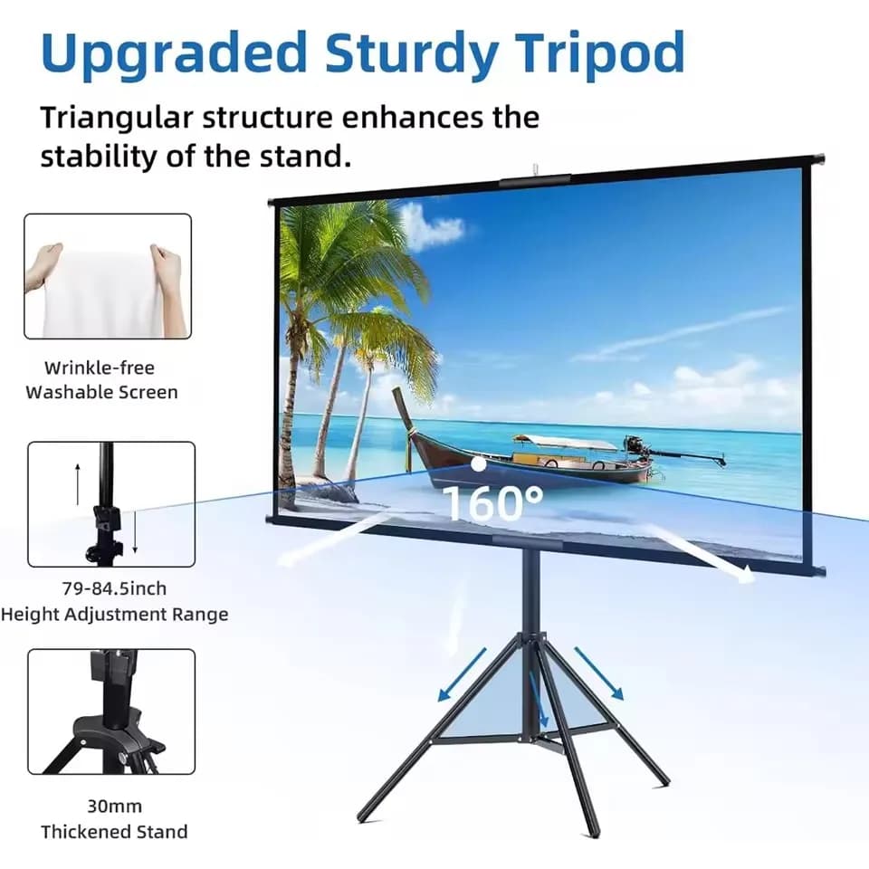 120 Inch Projector Screen 16:9 Indoor Outdoor
