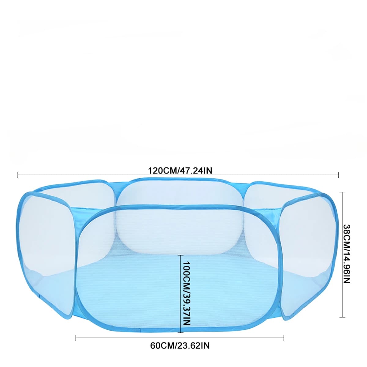 Pet Playpen Outdoor Foldable Transparent Exercise Fence