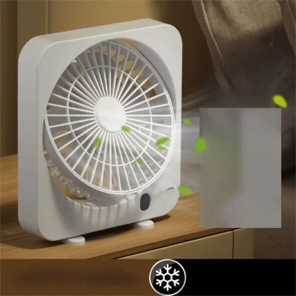 Portable Desktop Fan with LED Display