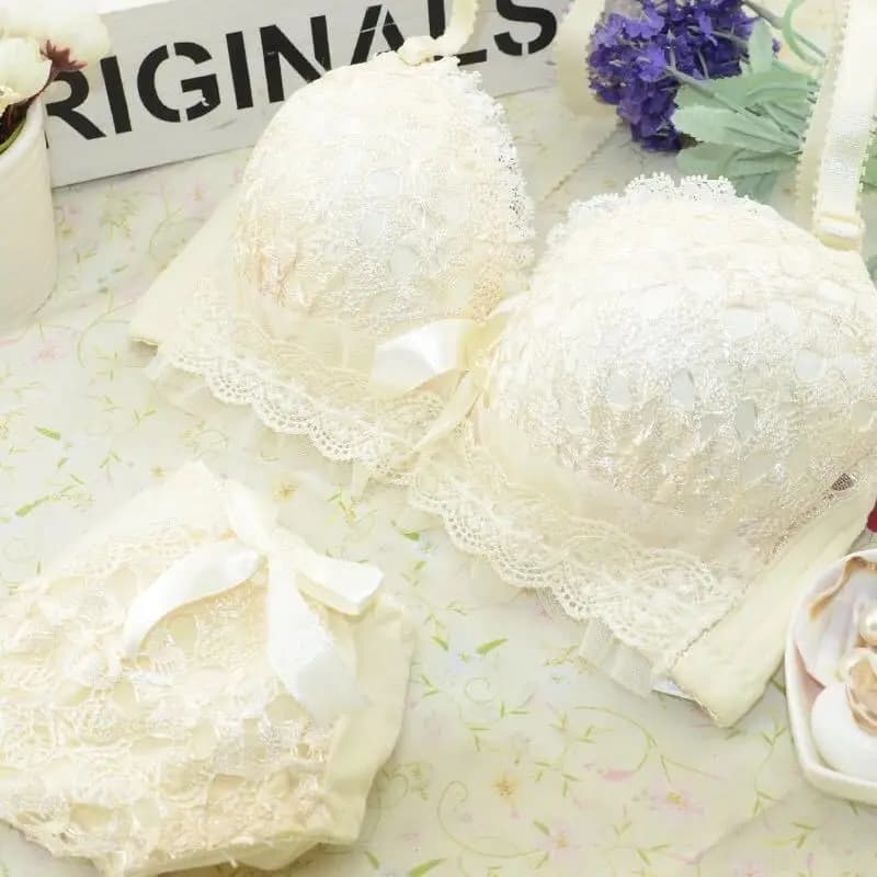Lace Push-Up Bra and Panty Set