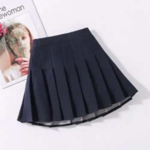 Pleated Skort Set Girls White Black