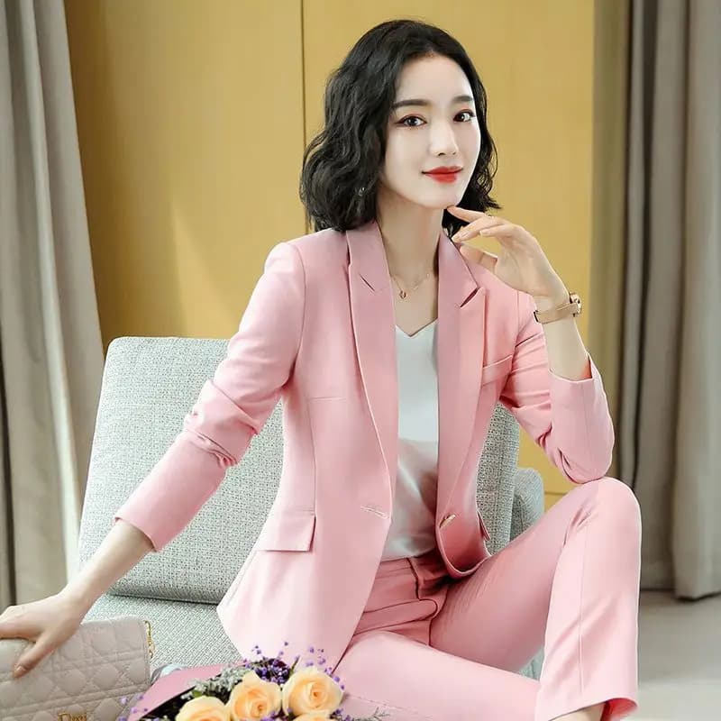 Women's Blazer and Pant Matching Set