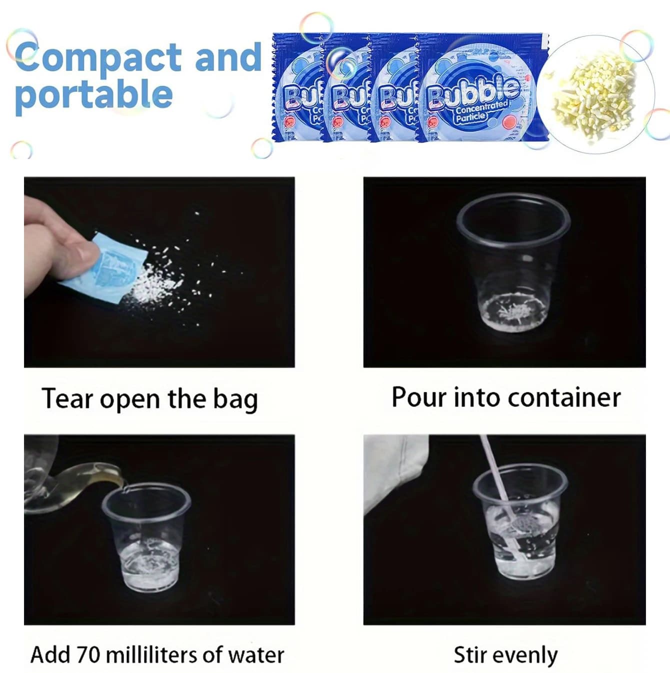 Concentrated Bubble Solution Refill Pack