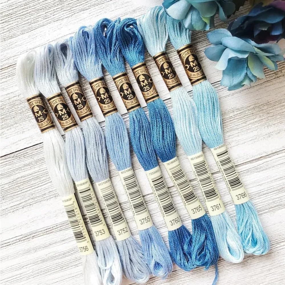 Variegated Embroidery Floss 12 Skeins