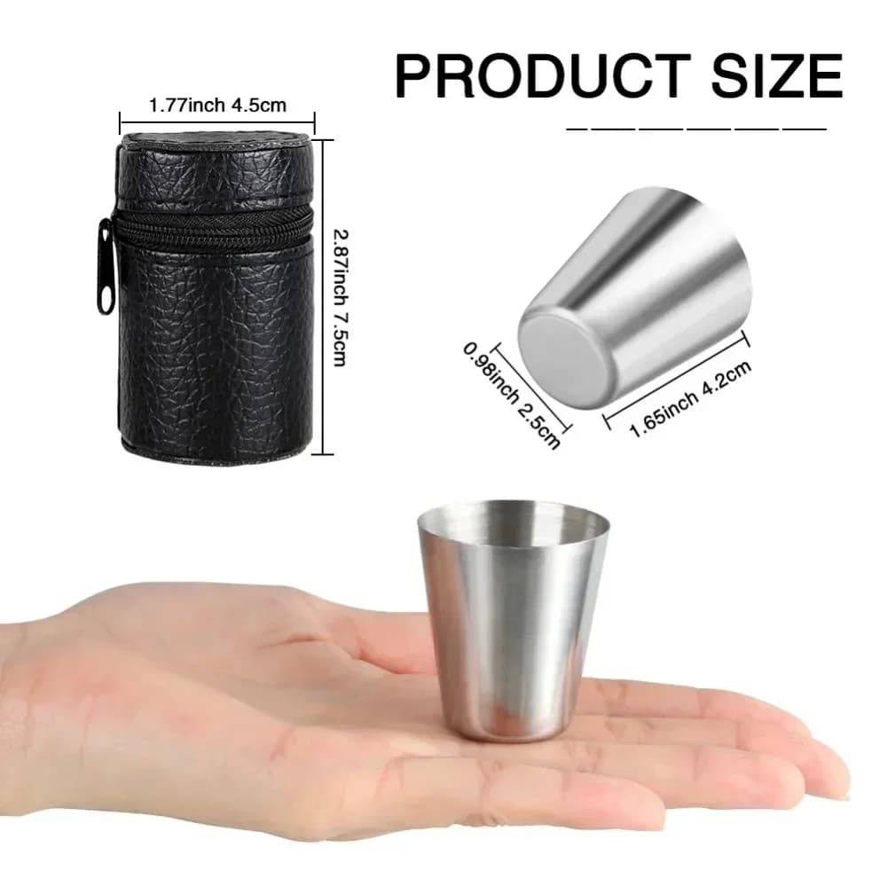 Stainless Steel Travel Cup Set 4-Piece