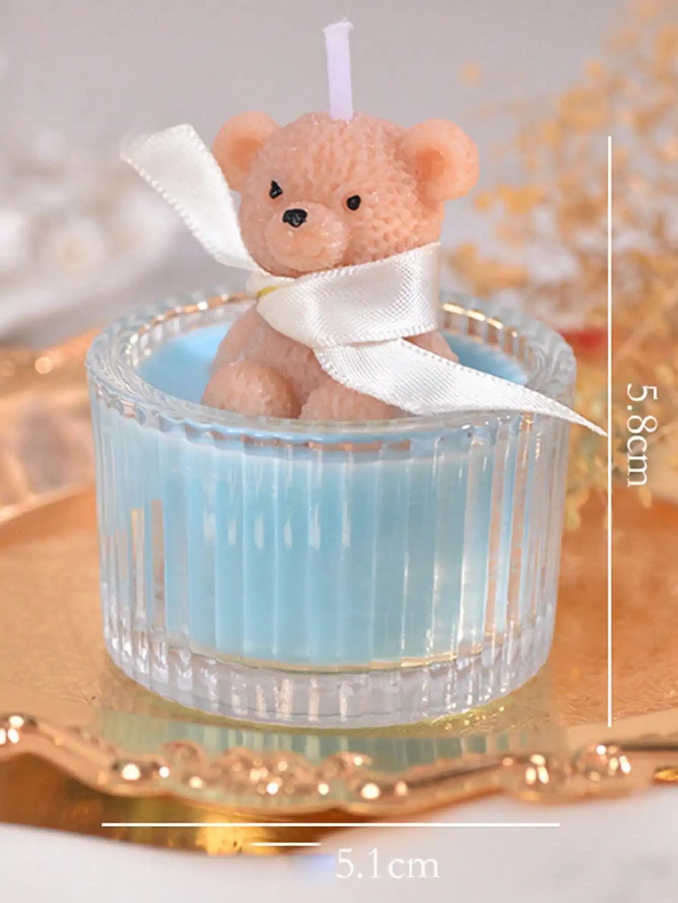 Valentine's Day Gift - Glass Bear Scented Candle, It Is Both Novel and Practical, and Can Also Create a Romantic Atmosphere.