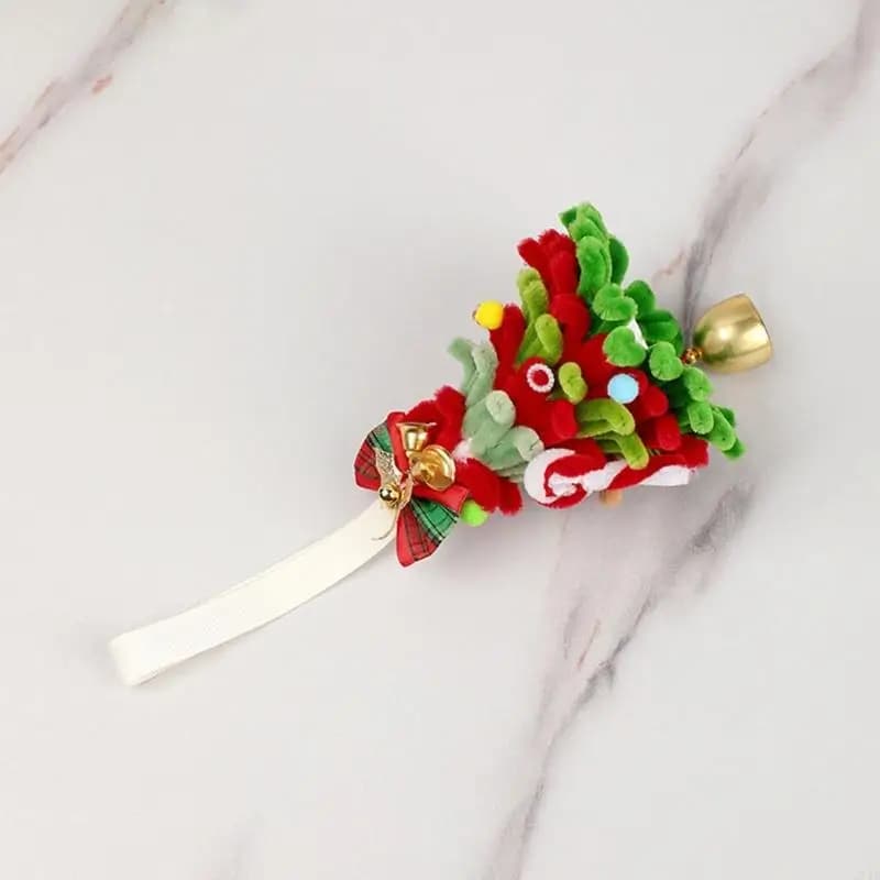 Handmade Christmas Tree Ornament with Ribbon