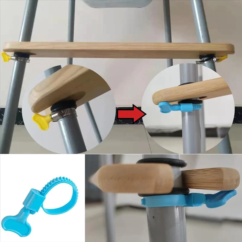 Adjustable Bamboo High Chair Footrest
