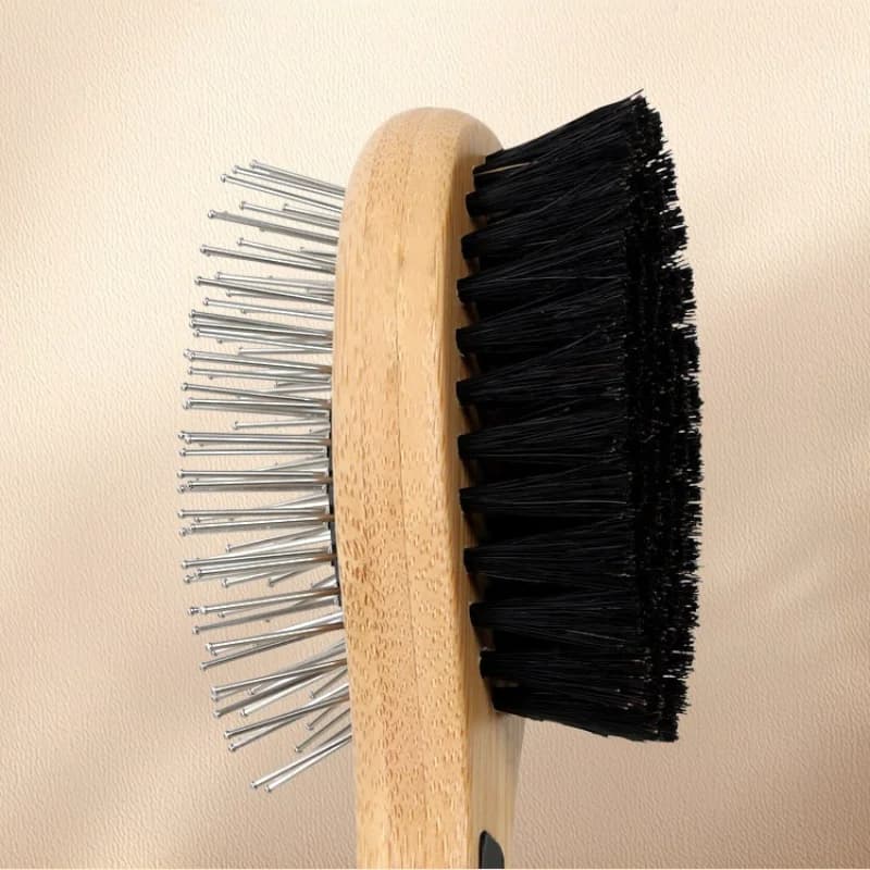 Dual-Sided Boar Bristle Pet Brush