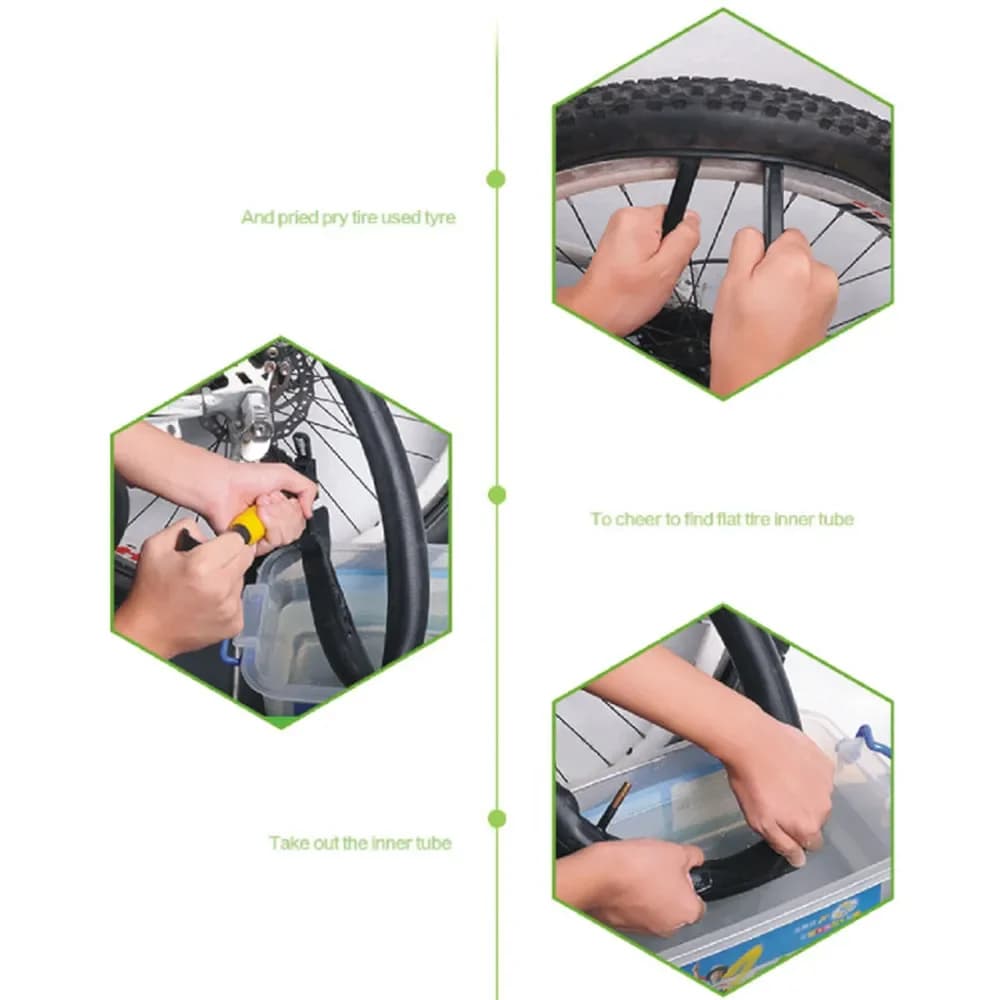 Bicycle Tire Repair Kit with Patches and Levers