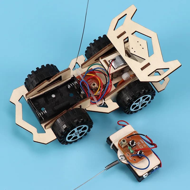 DIY Wooden Remote Control Racing Car