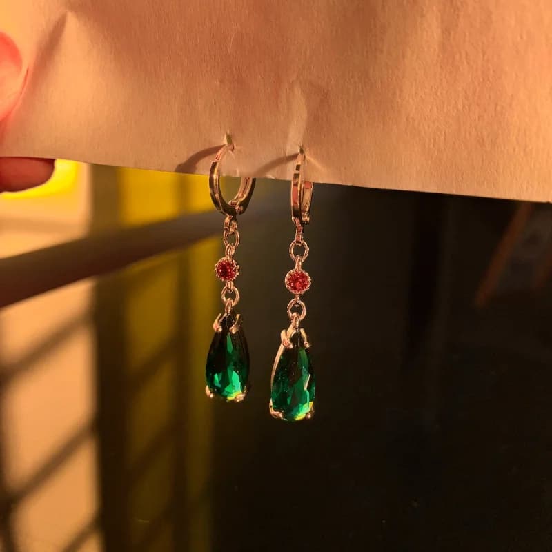 Emerald Drop Earrings
