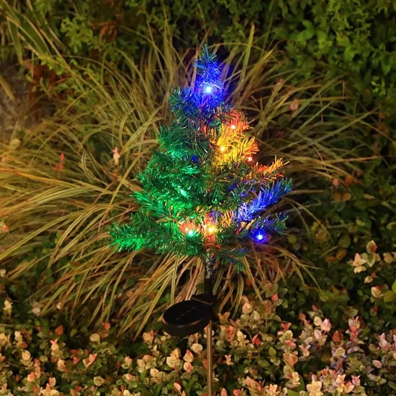 Solar LED Christmas Tree Stake Light