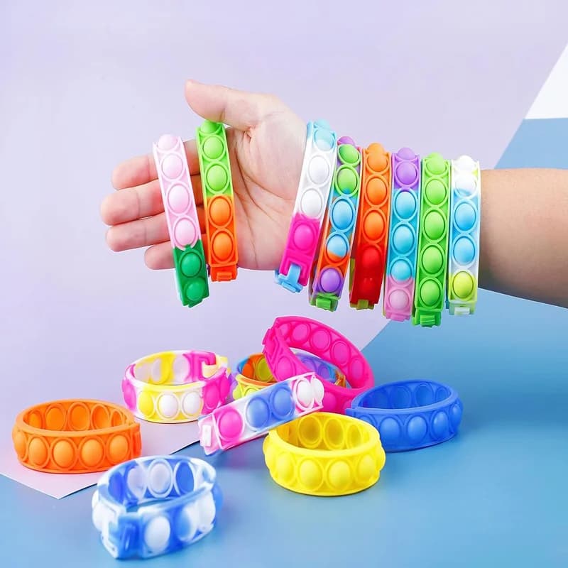 Pop Fidget Bracelets Bulk Party Favors