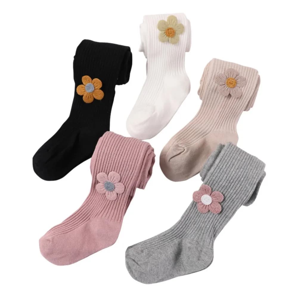 Girls Knitted Cotton Tights Open File