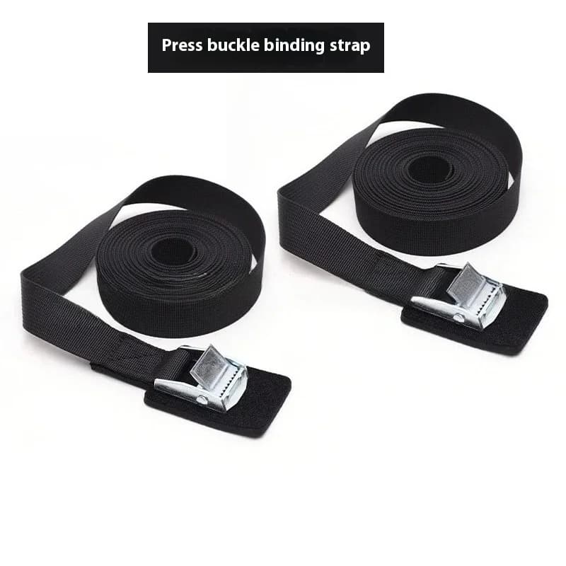 New 1M/2M/3M/4M/5M Black Buckle Tie-Down Belt Cargo Straps for Car Motorcycle Bike Metal Buckle Tow Rope Strong Ratchet Belt