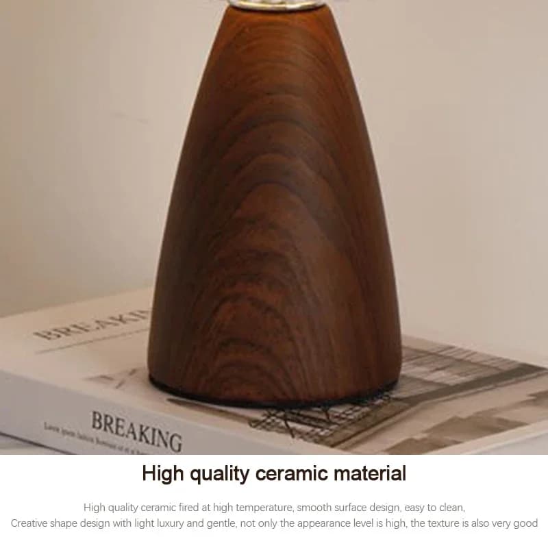 Retro LED Ceramic Table Lamp with USB Charging