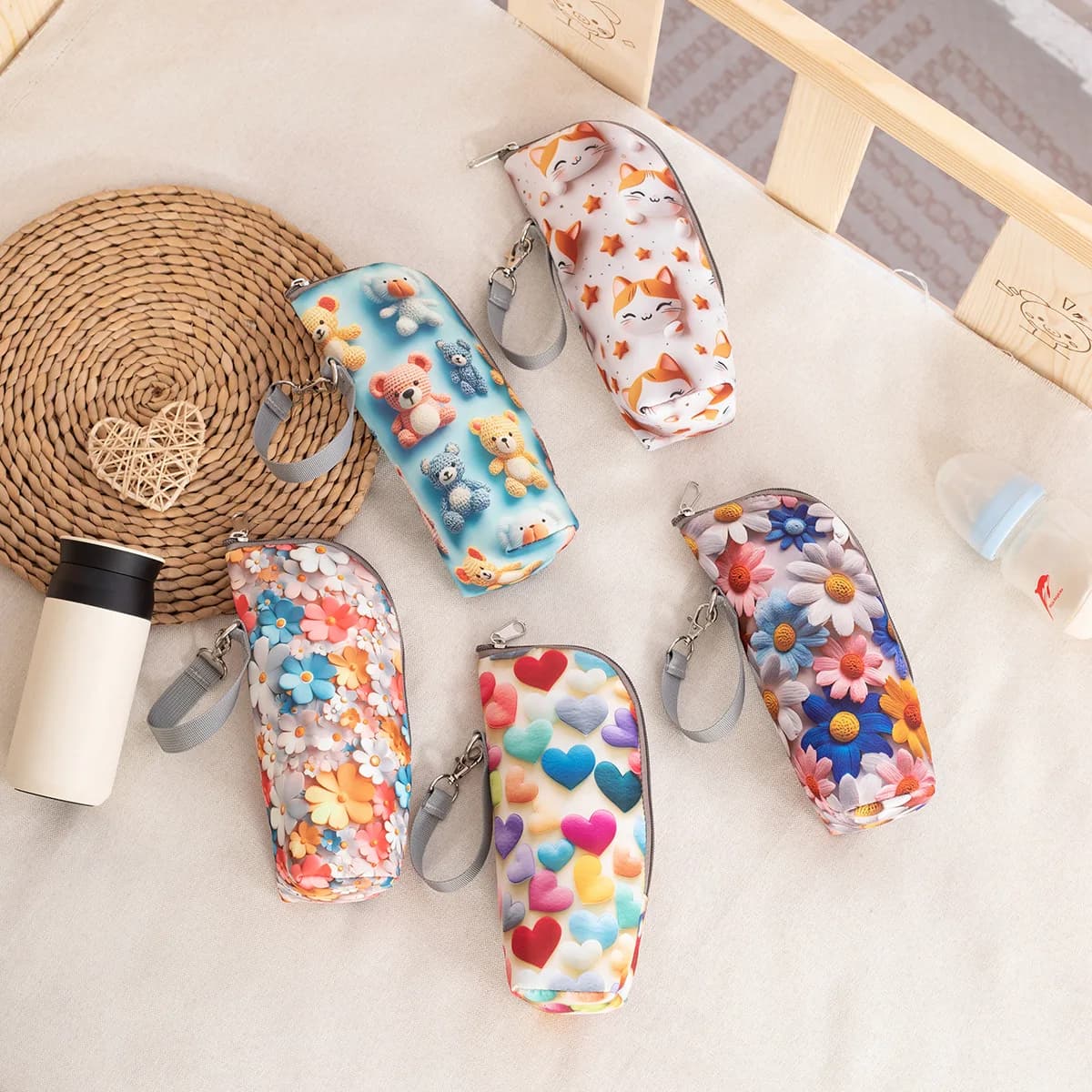 Insulated Baby Bottle Warmer Stroller Bag