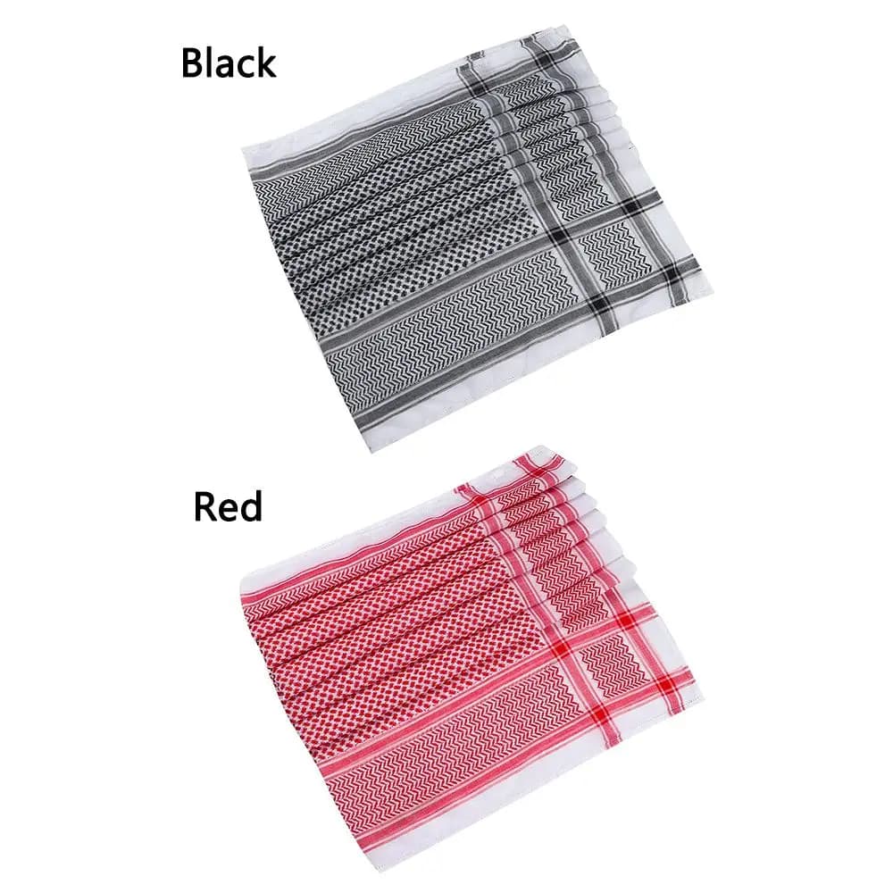 Plaid Shemagh Scarf with Aqel Rope