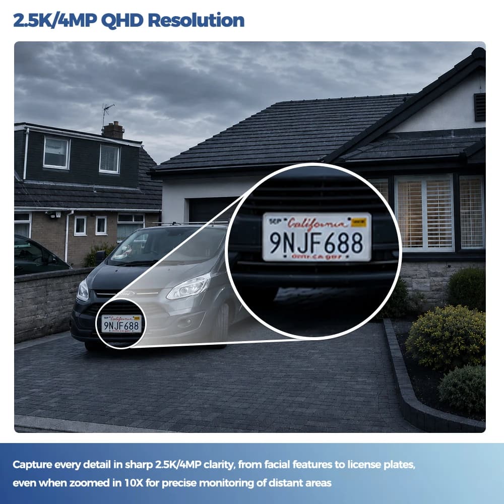 2.5K Solar Wireless Outdoor Security Camera