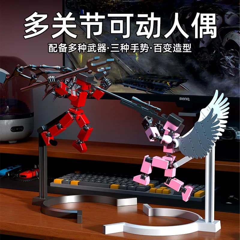 13-Piece Robot Action Figure Set with Accessories