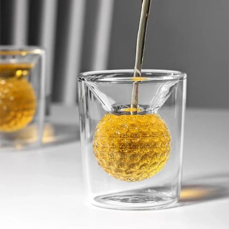 Golf Ball Double Wall Shot Glasses