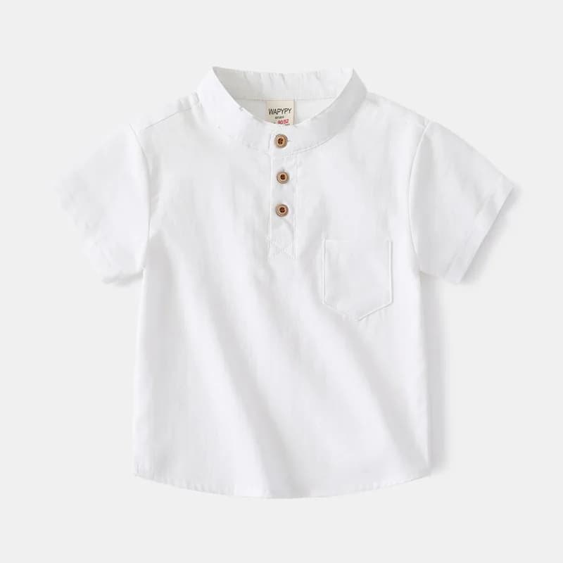 Kids Cotton Short Sleeve Shirt