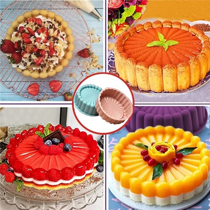 Round Non-Stick Silicone Baking Pan