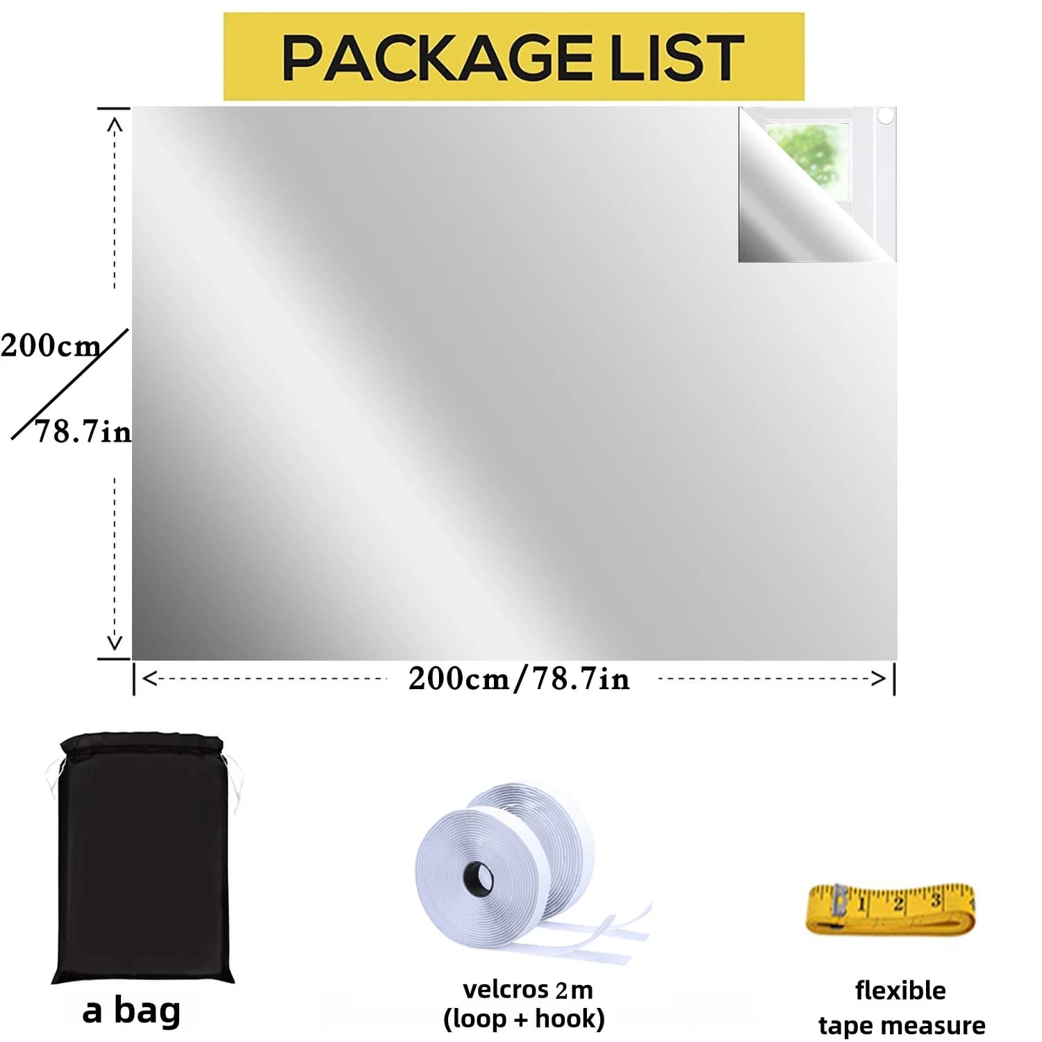 Blackout Window Privacy Film Light Blocking Black