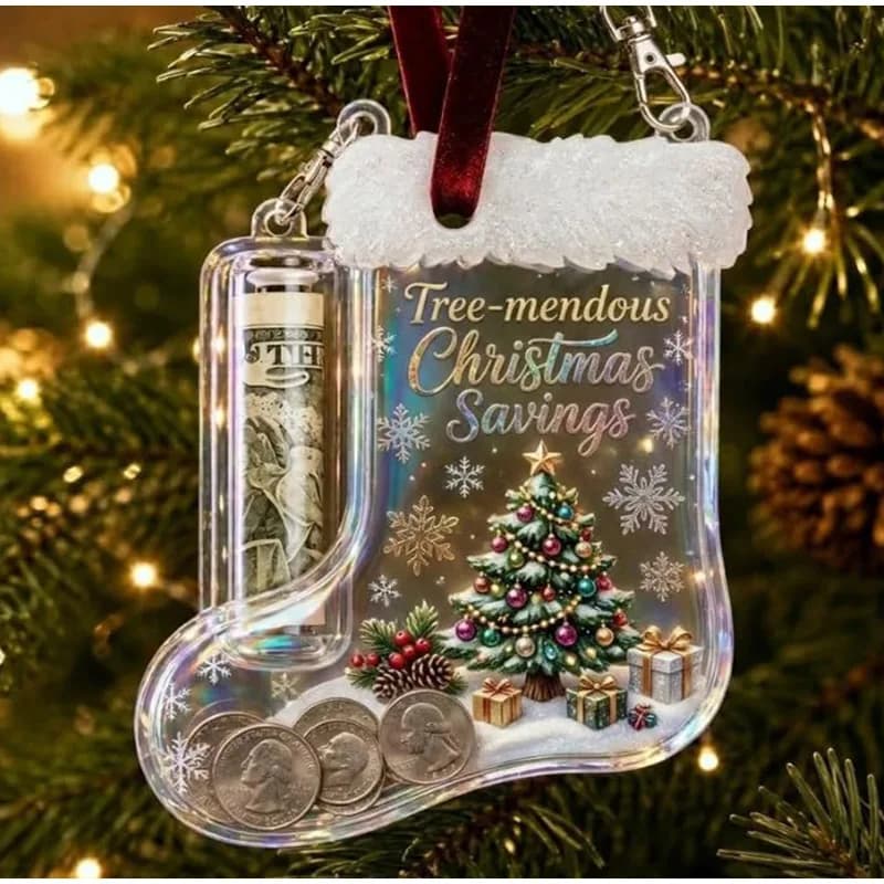 Christmas Stocking Cash Pendant Money Holder