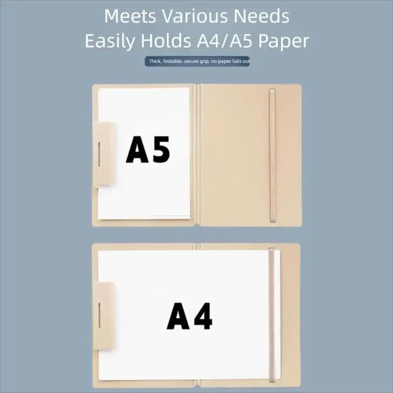 A4 Waterproof File Folder with Elastic Buckle