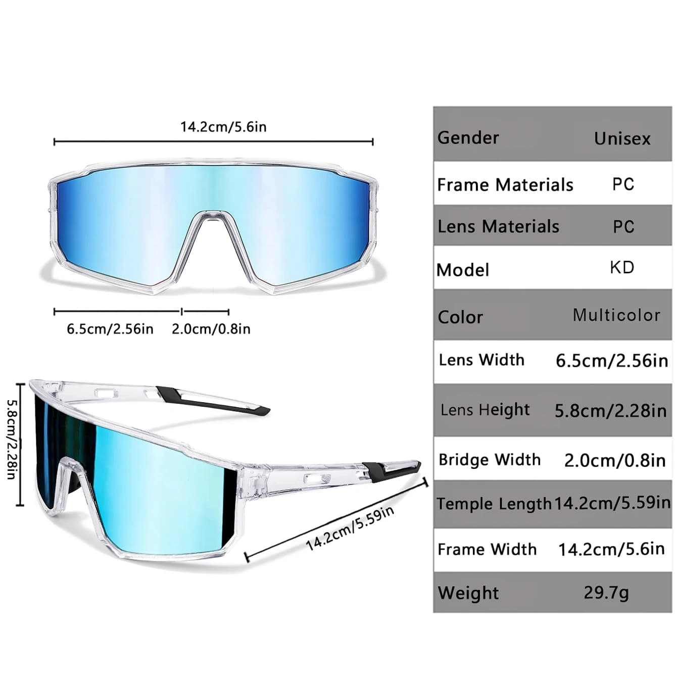 Trendy Fishing Sunglasses for Men and Women Casual Windproof Eyewear with UV Protection for Outdoor Sports, Running Cycling