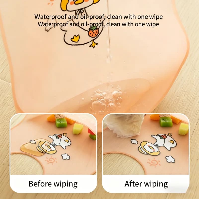 Cute Cartoon Animal Waterproof Baby Bib