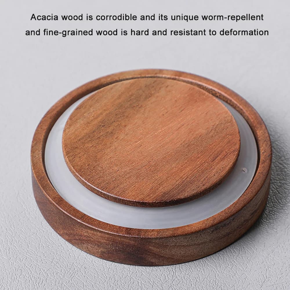 Glass Airtight Storage Jar with Wood Lid