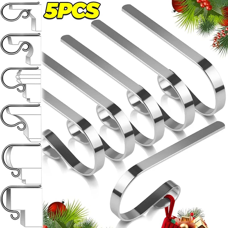 Adjustable Mantle Stocking Hooks