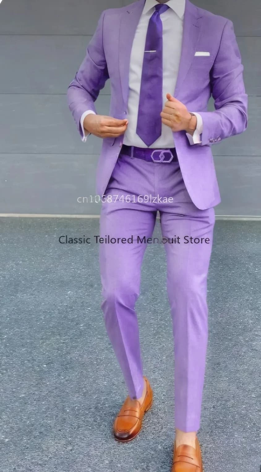 Men's Two Piece Formal Suit Jacket and Pants