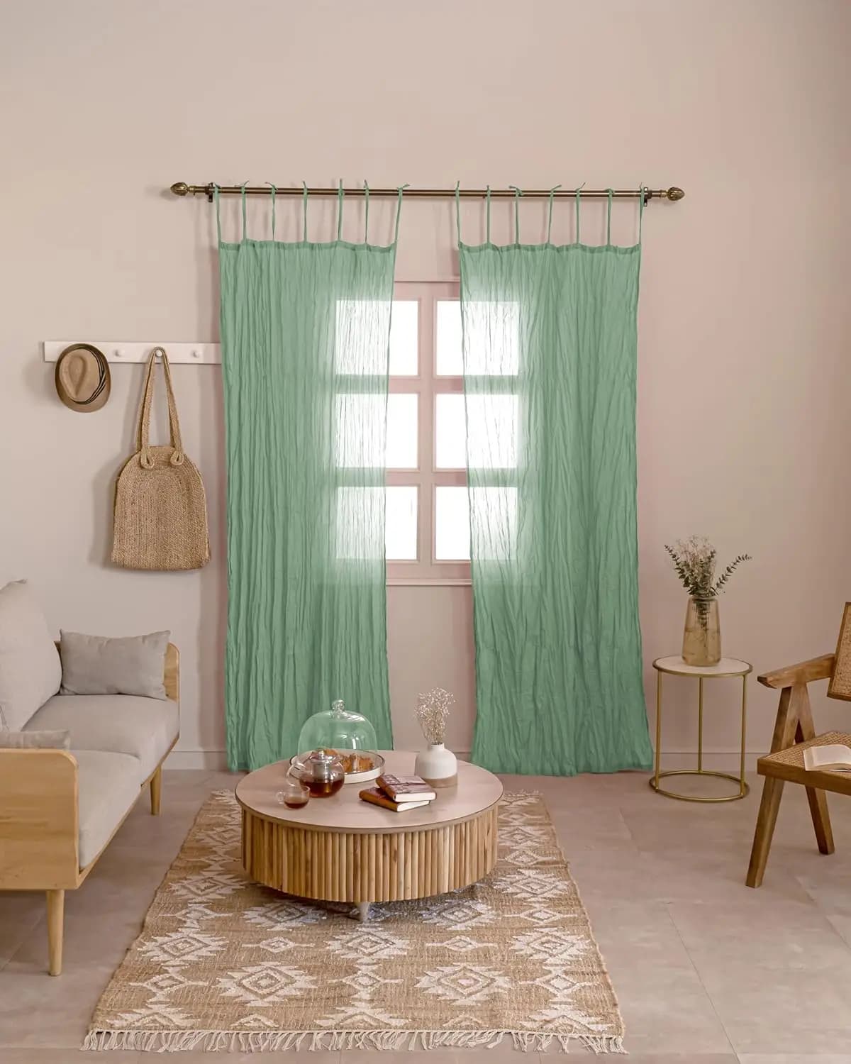 Cotton Sheer Curtain Panels