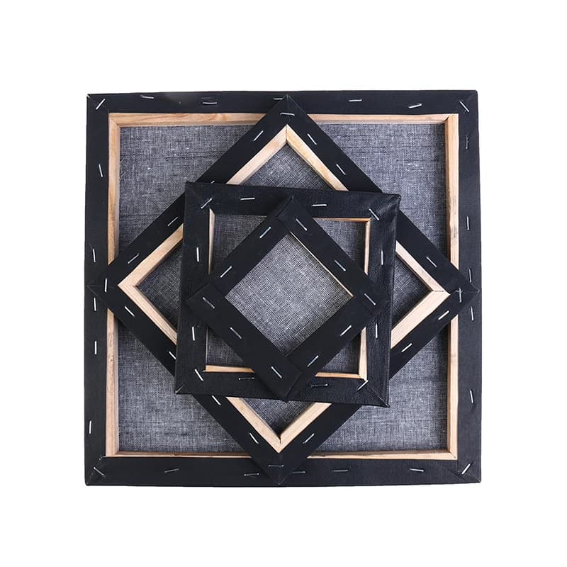 Primed Square Canvas Board with Wooden Frame