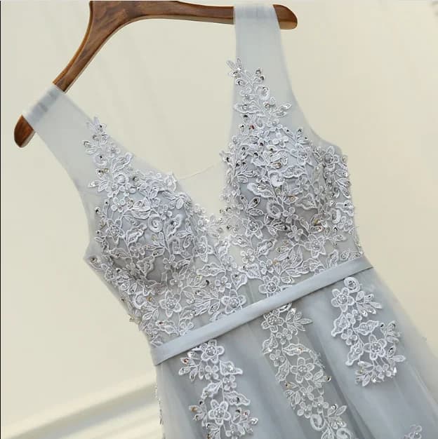 Backless Lace Evening Dress
